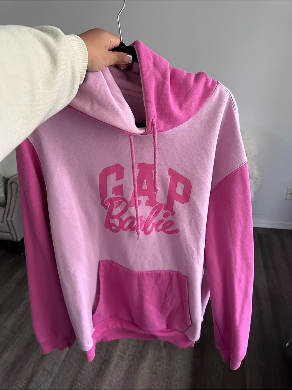 Barbie GAP Pink Ombre Pullover Hoodie - Picture 1 of 4